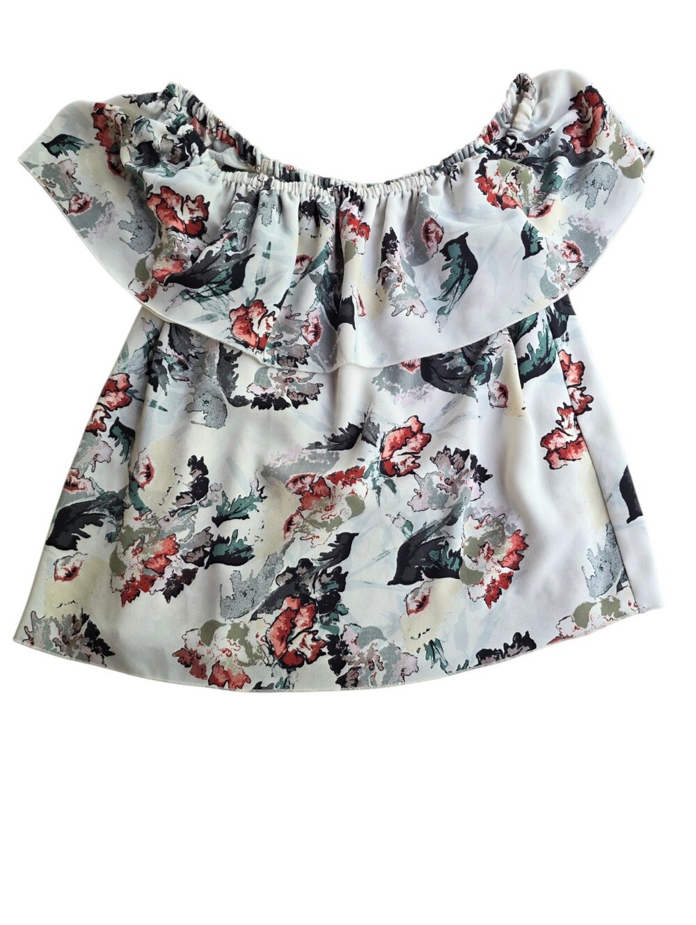 Wilfred Light Flowy Boatneck Off The Shoulder Summer Top